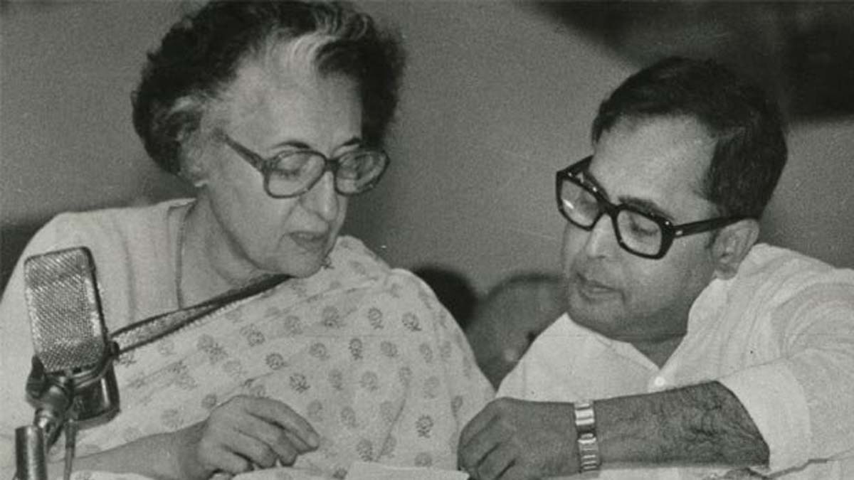 Indira Gandhi and Pranab Mukherjee