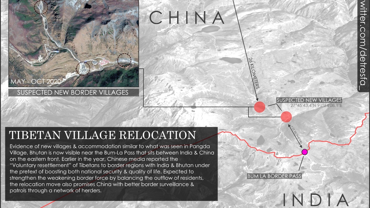 China's exposed on every front, have now settled three villages have been on Arunachal border