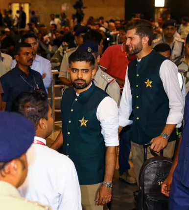 Pakistan team arrive in Hyderabad