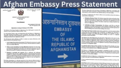 Afghan Embassy Press Statement