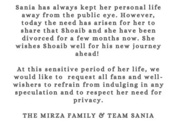 Sania Mirza Divorce 