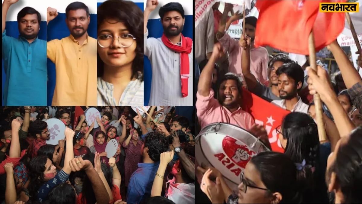 JNUSU Elections 2024 |  JNU immersed in celebration after 4 years, Left won all four seats in student union elections, Dalit face became president.  Presswire18 (Presswire18)